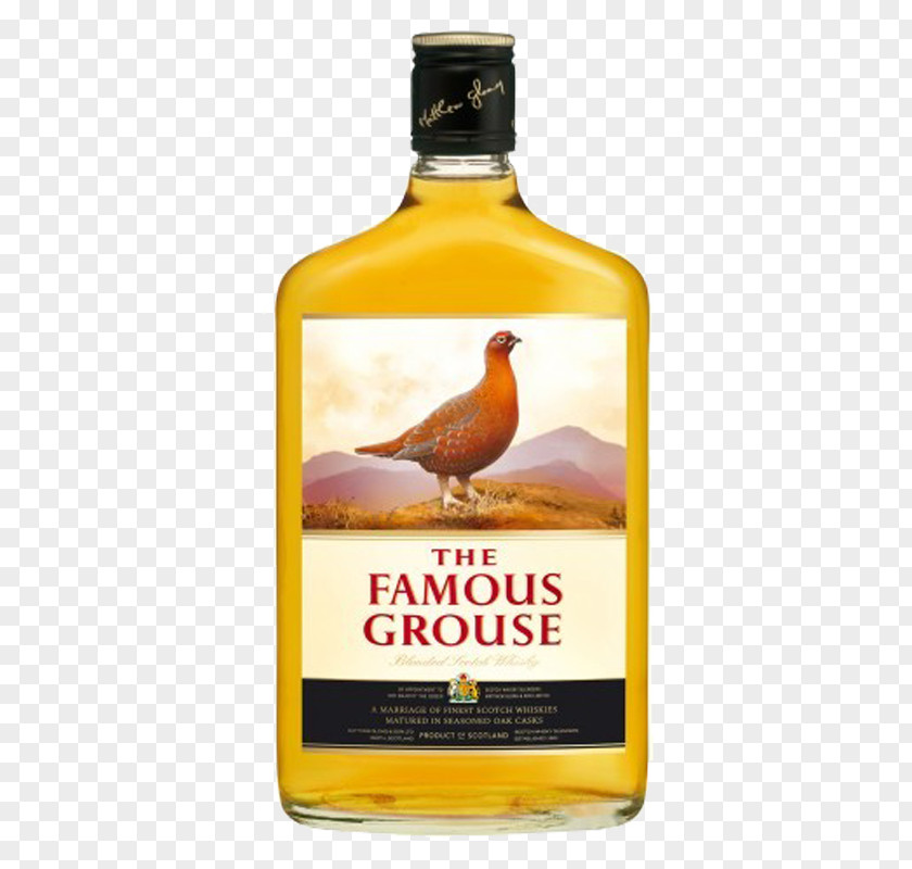 Vodka Blended Whiskey Scotch Whisky The Famous Grouse Alcoholic Drink PNG