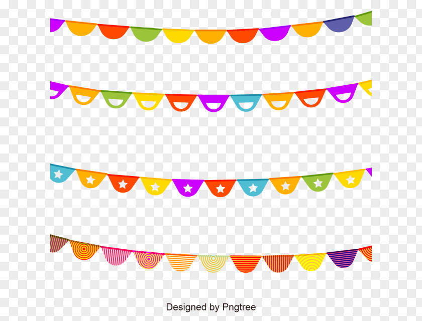Birthday Party Garland Vector Graphics Clip Art PNG