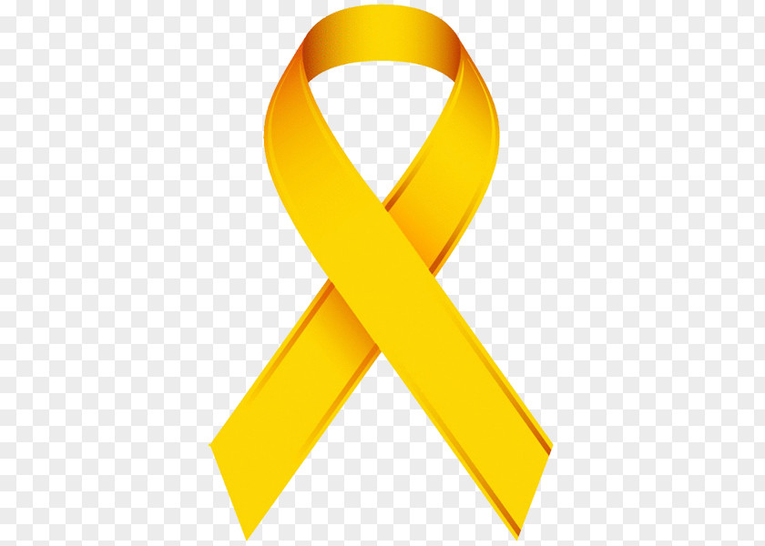 GOLDEN RİBBON Childhood Cancer Awareness Ribbon PNG