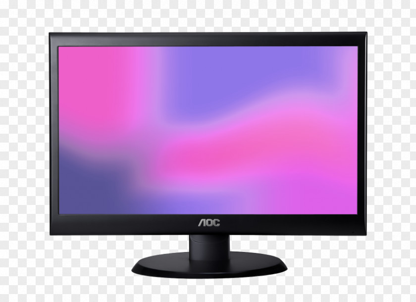 LED-backlit LCD Computer Monitors Full HD AOC Quad Black Vinyl 24 