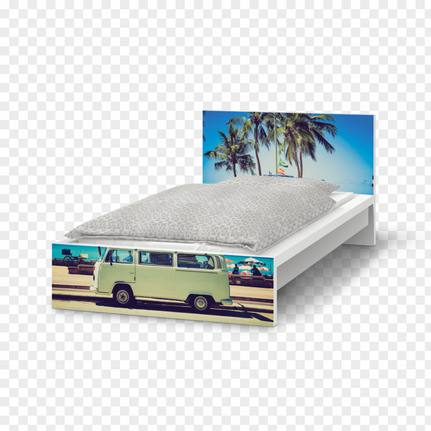 Road Trip Bed Creatisto Campervans White Blue PNG