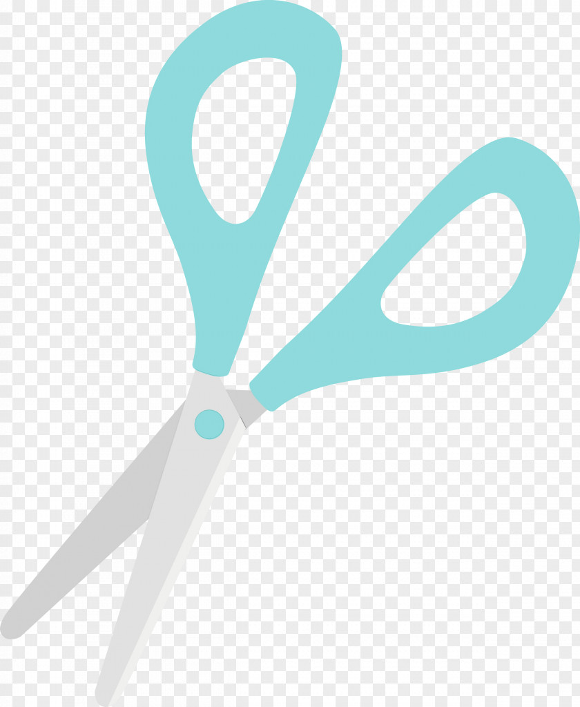 Scissors Turquoise Office Instrument Plastic PNG