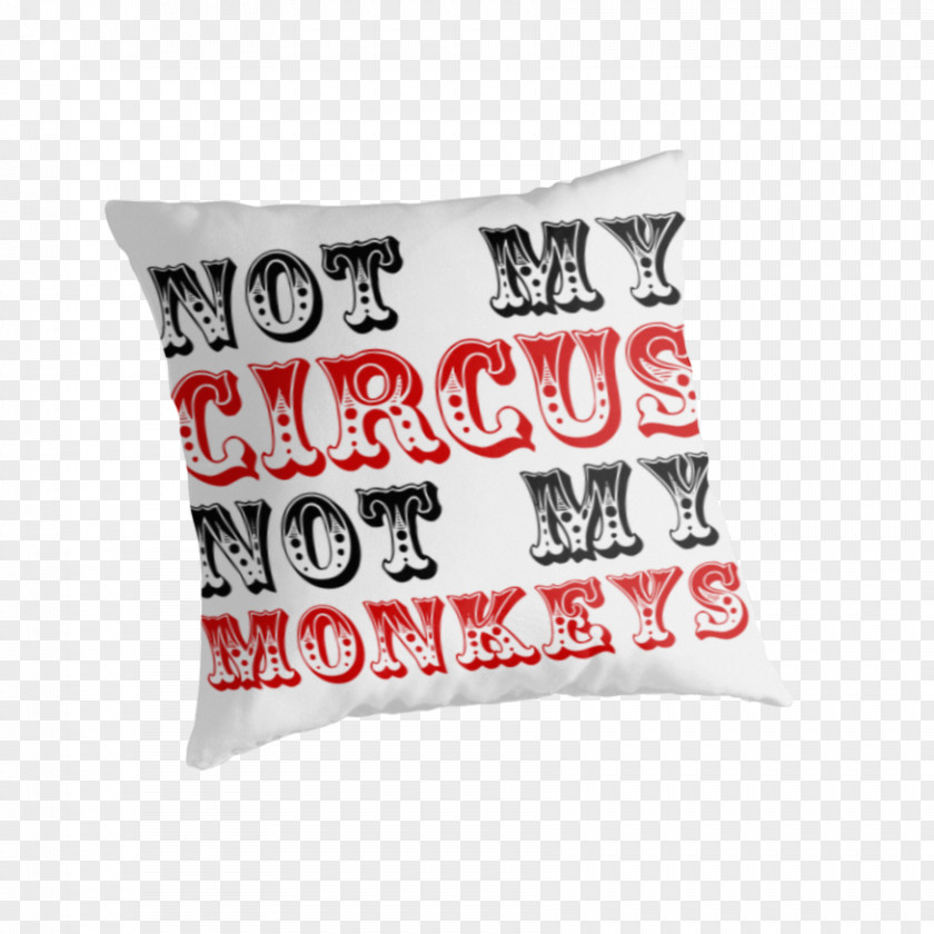 Circus Monkey Throw Pillows Cushion Textile Blanket PNG