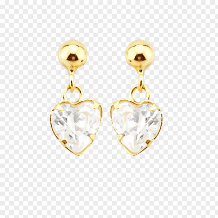 Jewellery Earring Body Gold Heart PNG