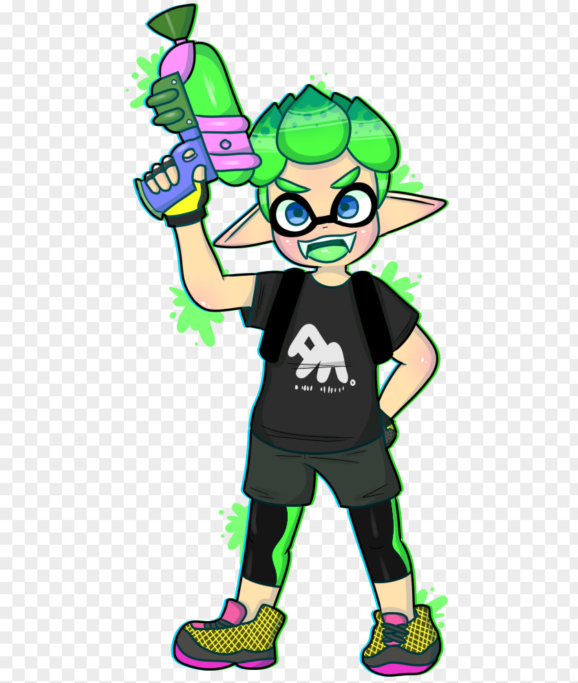 Splatoon 2 Drawing Fan Art Green PNG