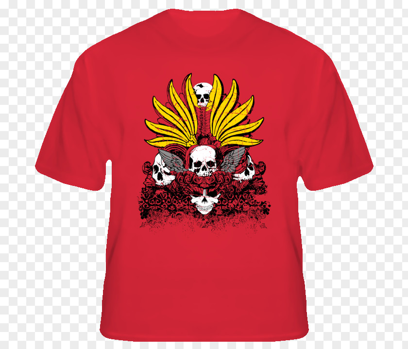 Tribal Skull T-shirt Clothing Dress Shirt Sleeve PNG