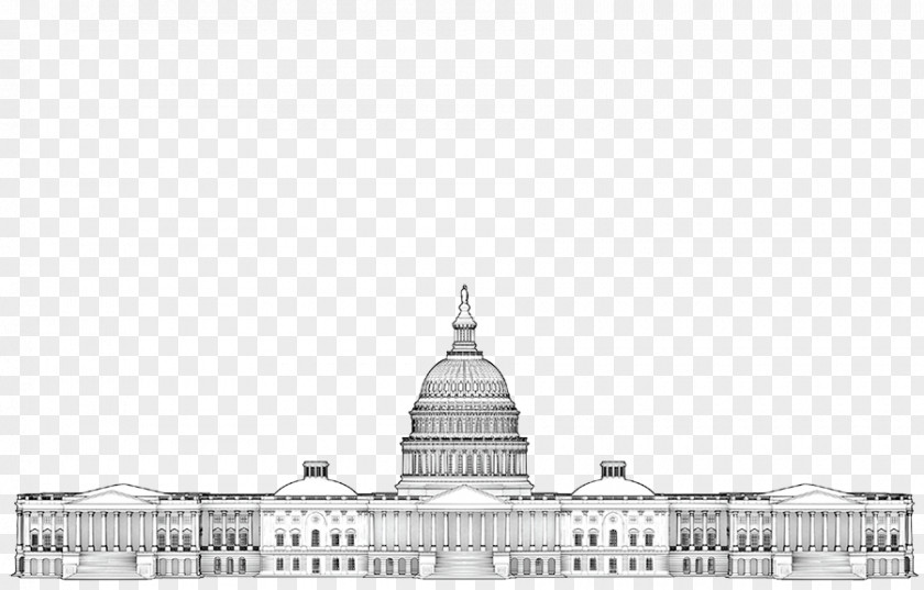 Architectural Drawing United States Capitol Dome White House Rotunda Congress PNG