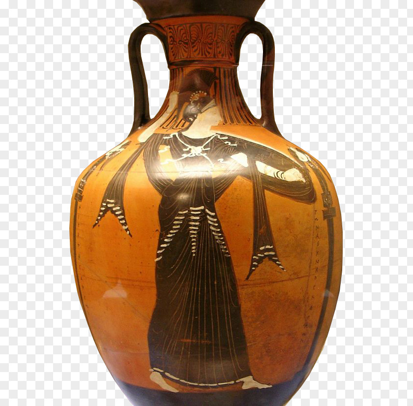 British Museum Ancient Greece Panathenaic Games Amphora PNG