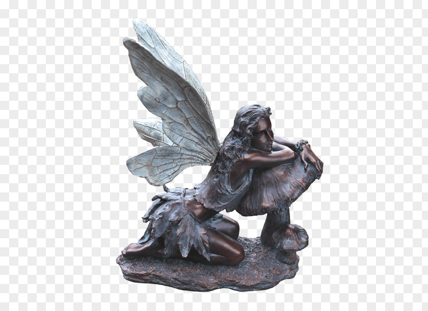 Fairy Bronze Garden Ornament Napco Marketing Corporation PNG