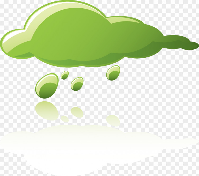 Green Clouds Nimbus Cloud Euclidean Vector Rain PNG