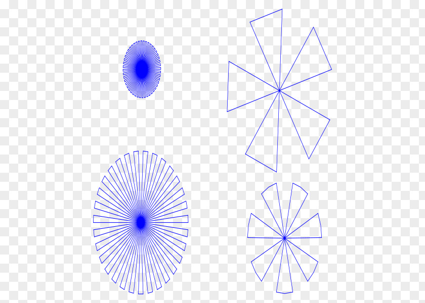 Rays Circle Angle Cobalt Blue PNG