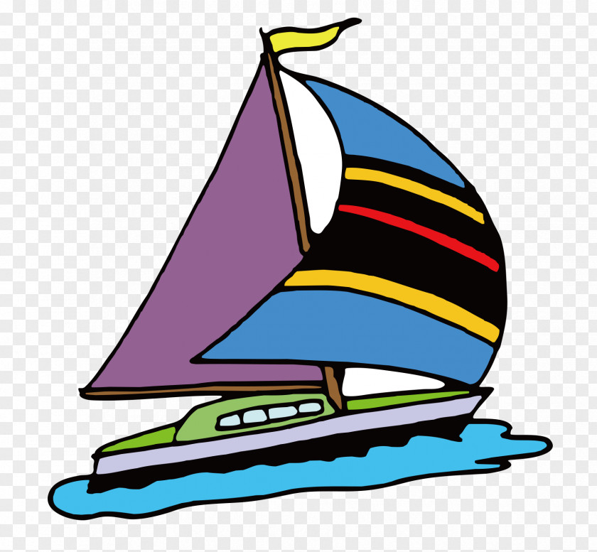 Sailing Ship Cartoon Clip Art PNG