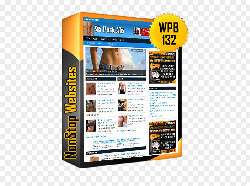 6 Pack Abs Product Advertising Affiliate Marketing Sales PNG