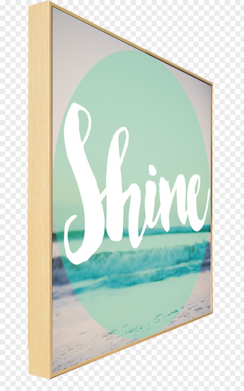 Beach Collection Picture Frames Turquoise Rectangle Font PNG