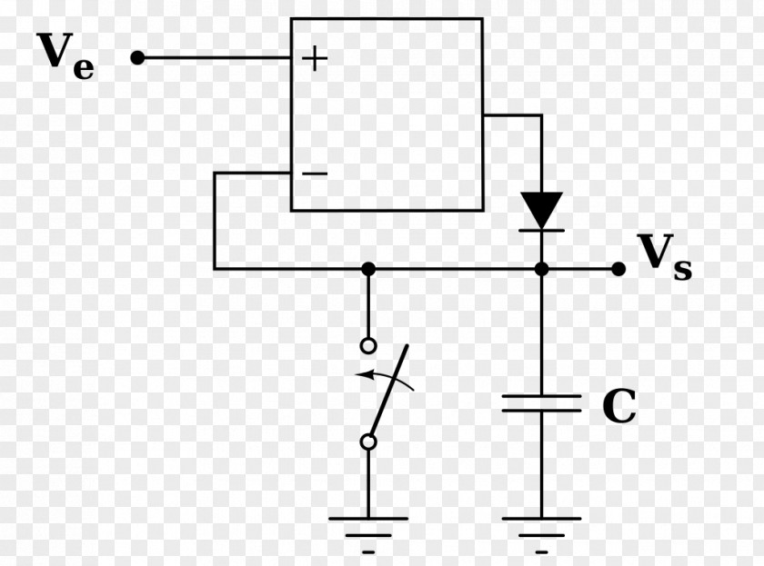 Crete Diode Quasi-peak Detector Operational Amplifier Electronic Circuit PNG