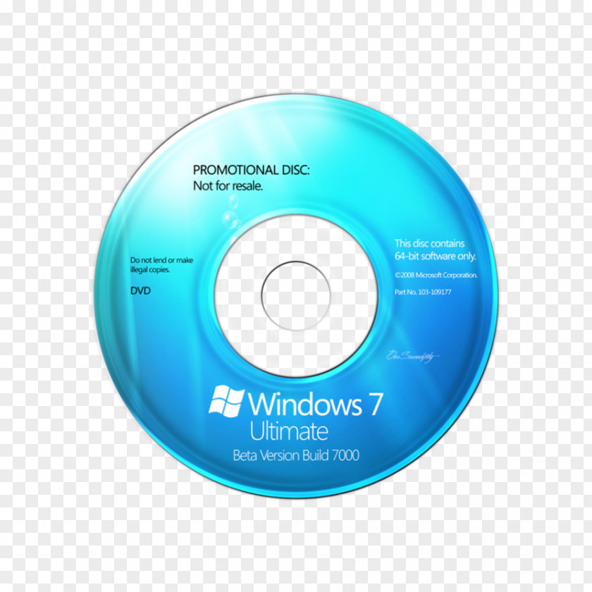 Cd/dvd Windows 7 Compact Disc DVD Desktop Wallpaper PNG