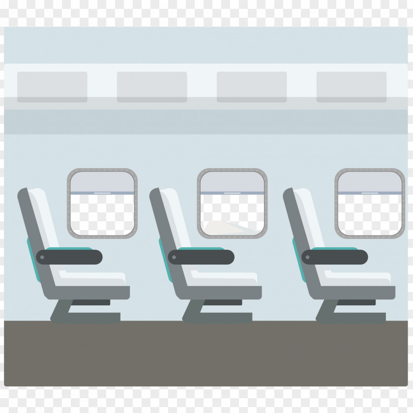 Flat Aircraft Seats Airplane Seat Chair Design PNG