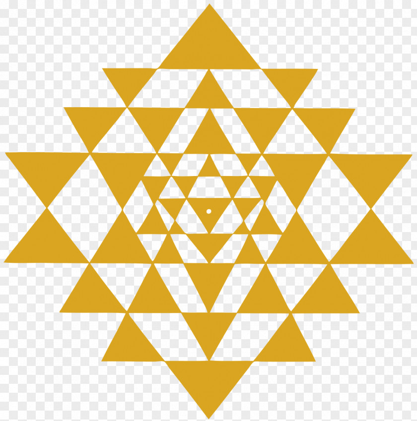 Triangle Sri Yantra Chakra Sacred Geometry Mandala PNG