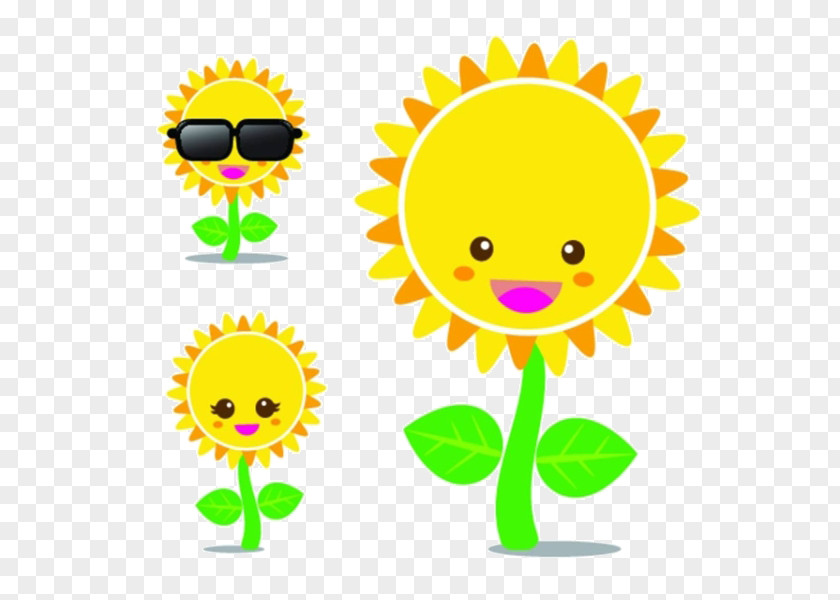 Cartoon Sunflower Material Common Royalty-free Drawing Clip Art PNG