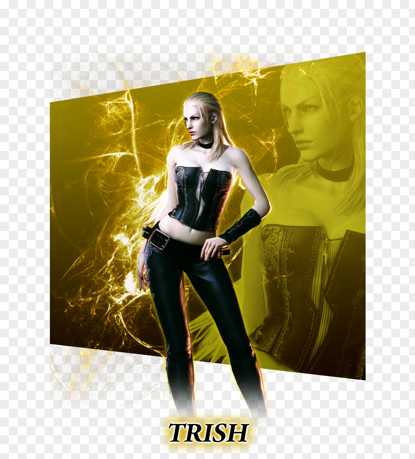 Devil May Cry Trish 4 Poster Graphic Design PNG