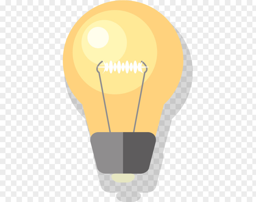 Light Bulb Cartoon Yellow Drawing PNG