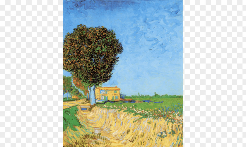 Painting A Lane Near Arles Wheatfield With Crows The Painter Of Sunflowers PNG