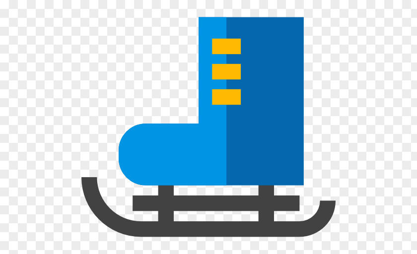 Blue Boots Ice Skating Icon PNG