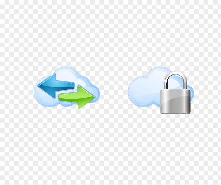 Cloud Identification Lock PNG