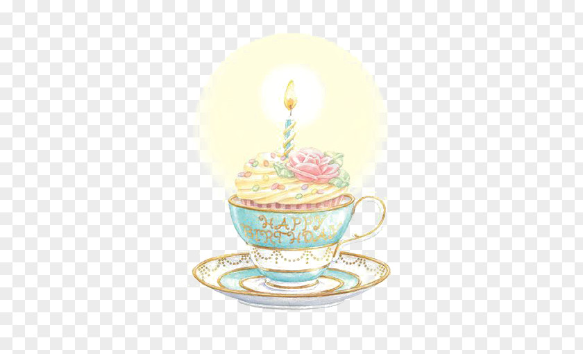 Cupcake Birthday Cake Greeting Card Happy To You Teacup PNG