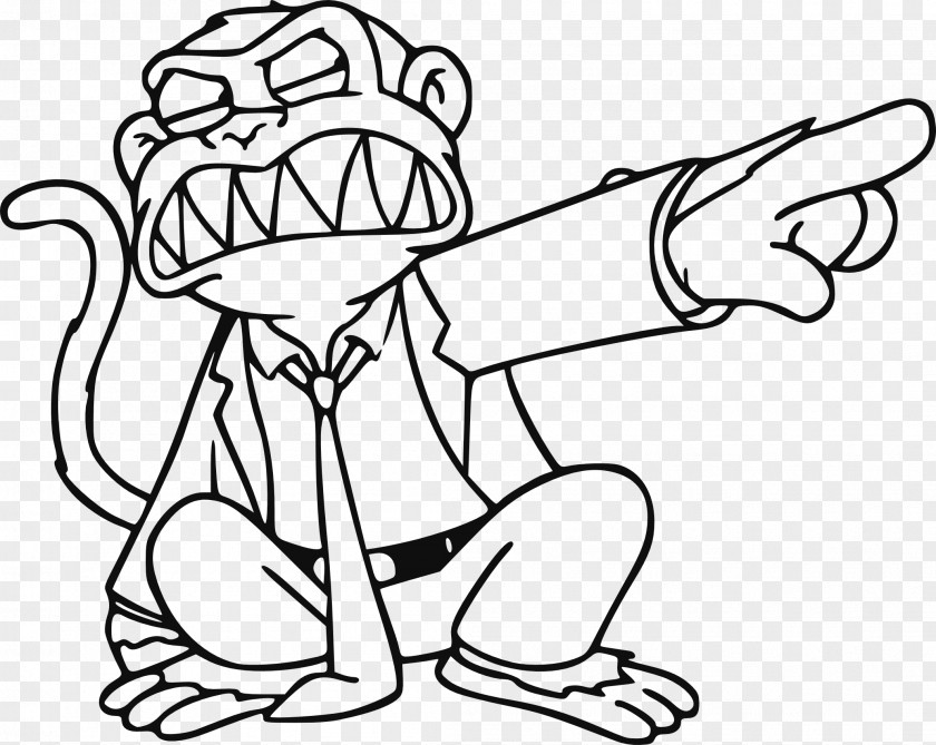 Monkey The Evil Drawing Sticker Painting PNG