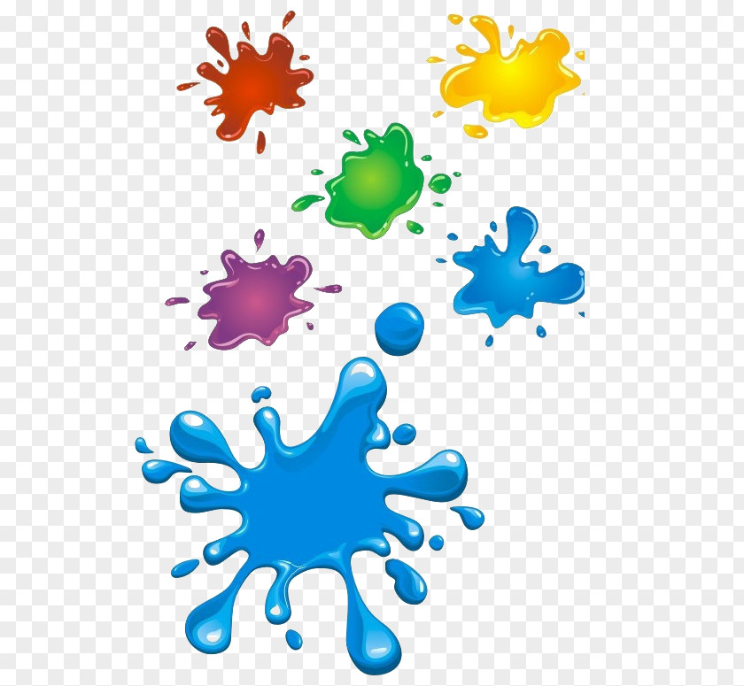 Color Ink Drops Picture Material Chocolate Bar Splash Clip Art PNG