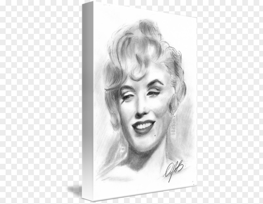 Marilyn Monroe Canvas Print Printmaking Sketch PNG