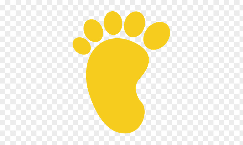 Paw Yellow Footprint PNG