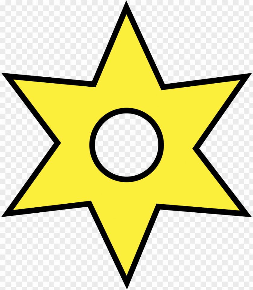 Star Heraldry Mullet Blazon PNG