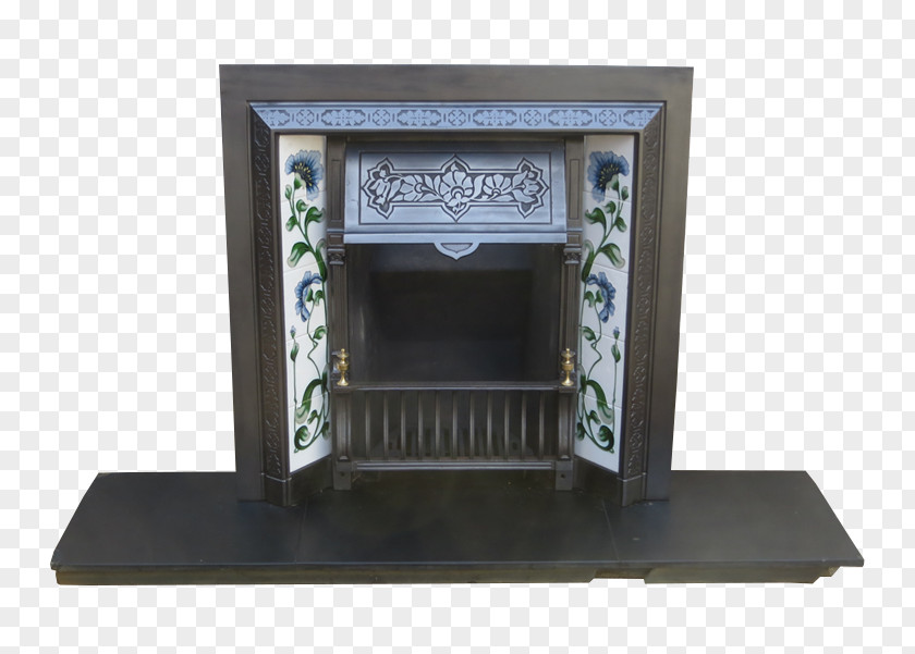 Victorian Fireplace Tools Hearth Insert Electric Cast Iron PNG