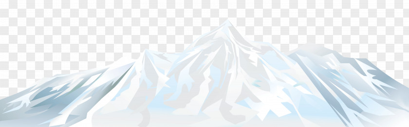 Winter Snowy Mountain Clipart Image Icon PNG