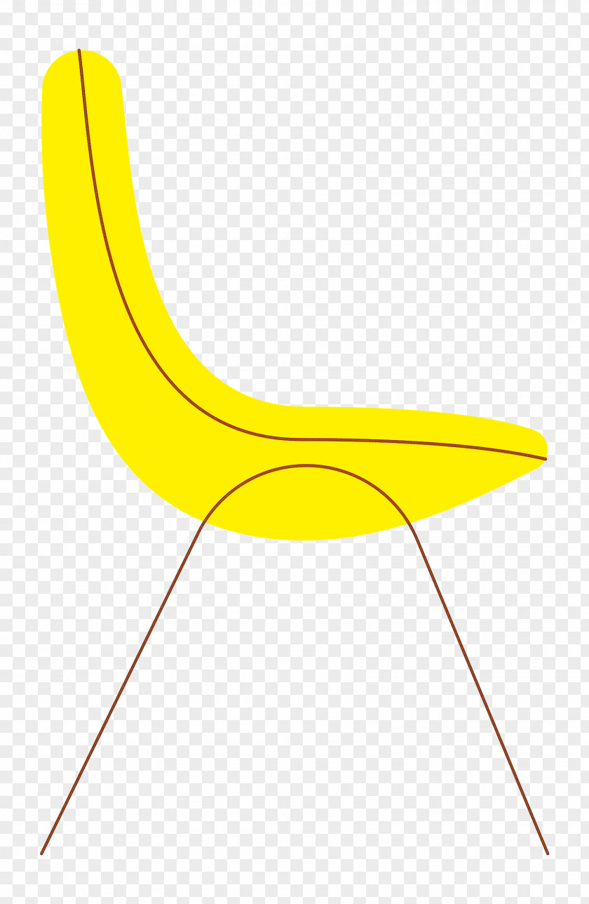 Chair Yellow Line Plant Science PNG