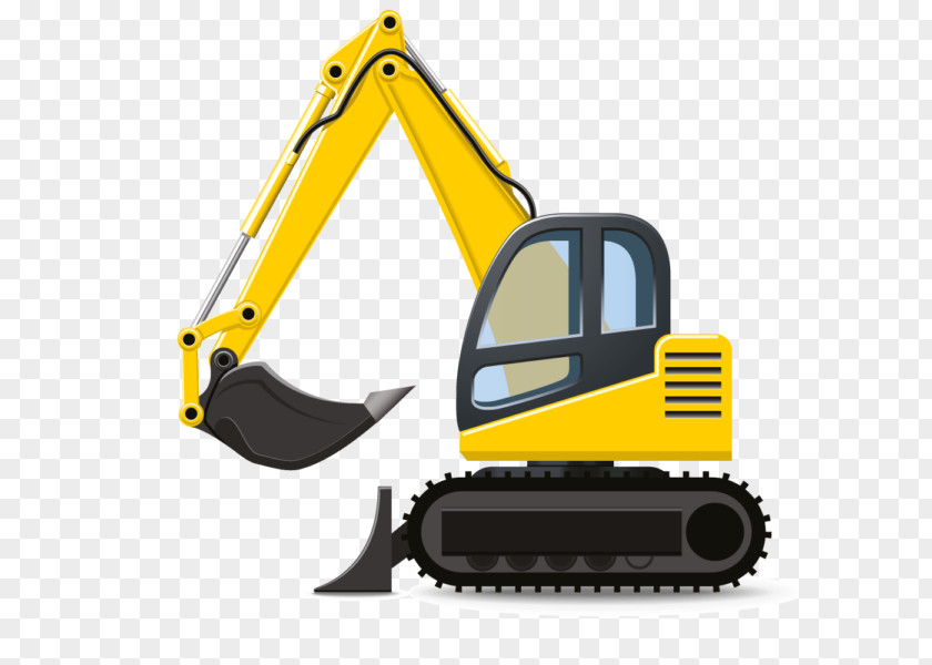 Construction Workers Digging Caterpillar Inc. Excavator Heavy Machinery Backhoe Clip Art PNG