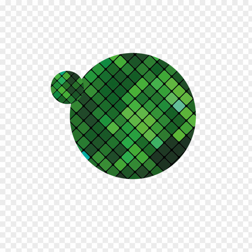 Green Ball Mosaic Icon PNG