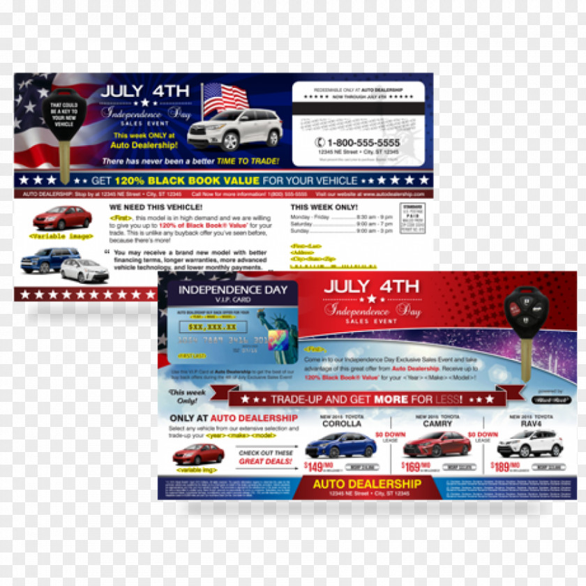 Marketing Postcard Car Brand Advertising Mail Direct PNG