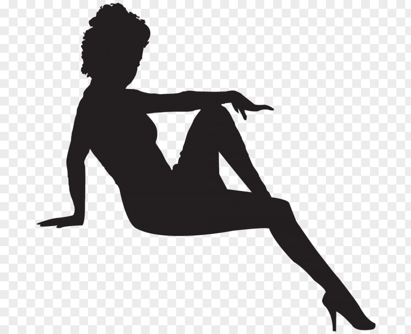 Silhouette Sticker Paper Adhesive Woman PNG