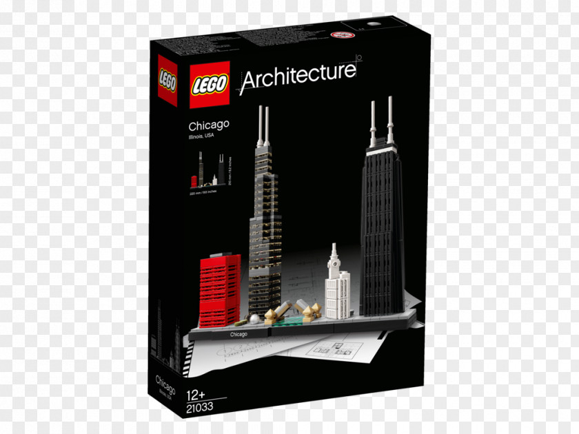Building Lego Architecture LEGO 21033 Chicago The Store PNG
