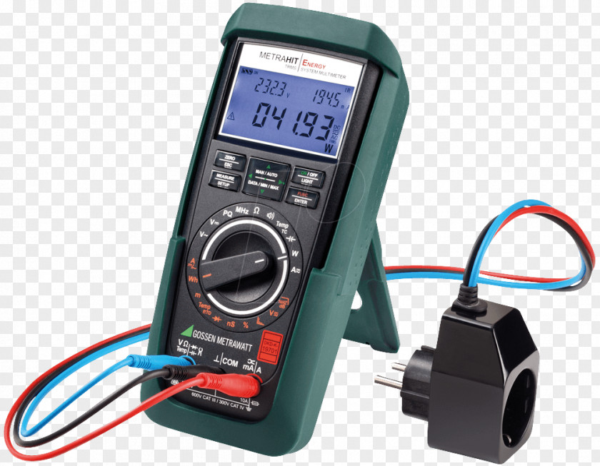 Energy Gossen Metrawatt Digital Multimeter Power Measurement PNG