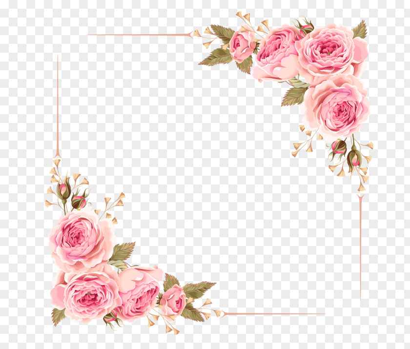 Flower Borders And Frames Clip Art Floral Design PNG