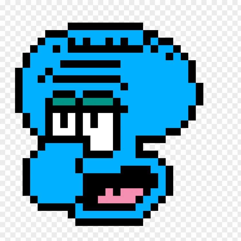Pixel Art Minecraft: Story Mode Squidward Tentacles Pocket Edition PNG
