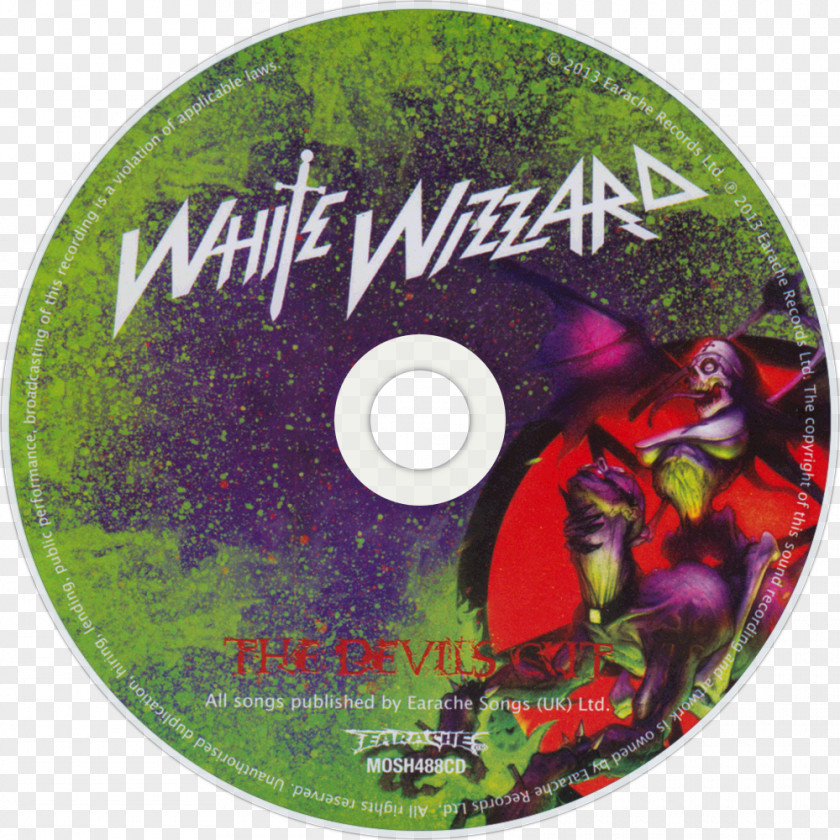 Wizzard Over The Top White Phonograph Record Compact Disc Devil's Cut PNG