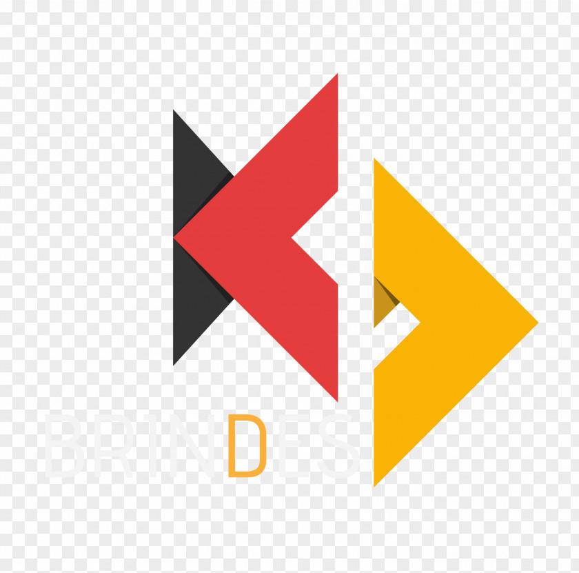 Angle Logo Yellow KD BRINDES PNG