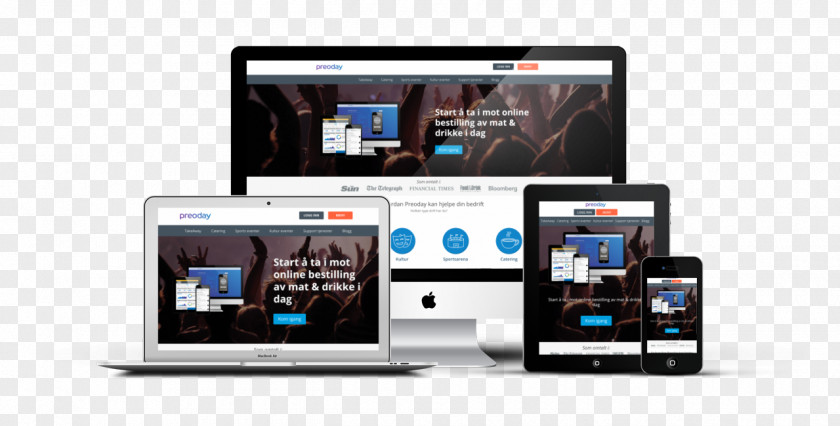 Business Responsive Web Design Multimedia Website PNG