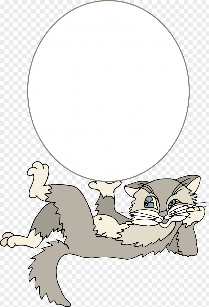Lazy Fat Cat Kitten Whiskers Windows Metafile Clip Art PNG