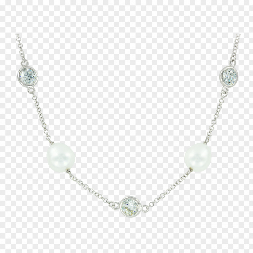 Necklace Pearl Earring Cubic Zirconia Lavalier PNG
